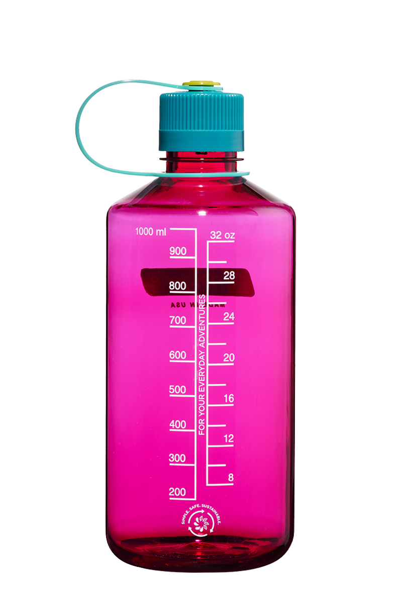 Nalgene Narrow Mouth Sustain Tritan 50% Recycled 1L Bottle Eggplant-1